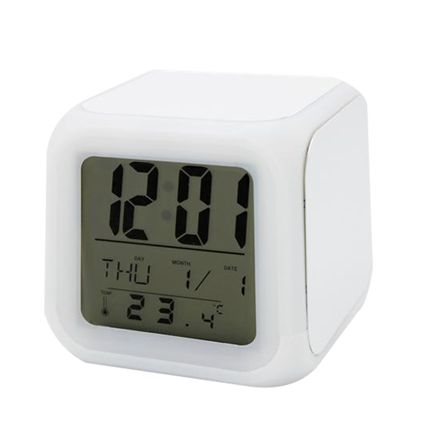 Tomate Nacional Tratamiento Reloj despertador digital con 3 laminas sublimables (No incluye pilas) - go  Sublimación!